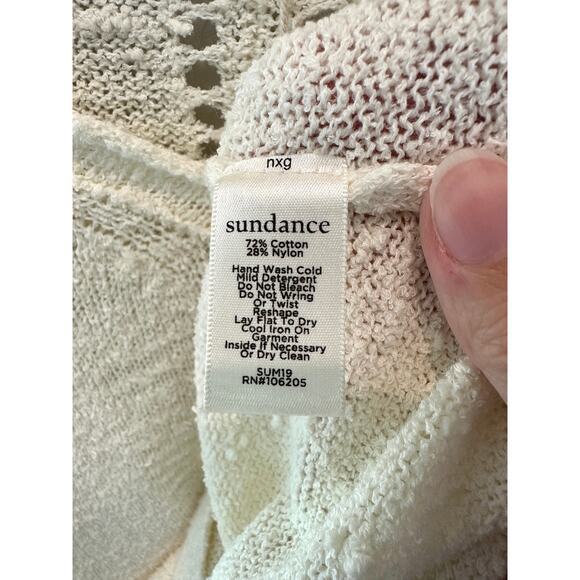 SUNDANCE | Cream Textured Open Knit Pullover Sweater NWT | XS - Picture 7 of 7